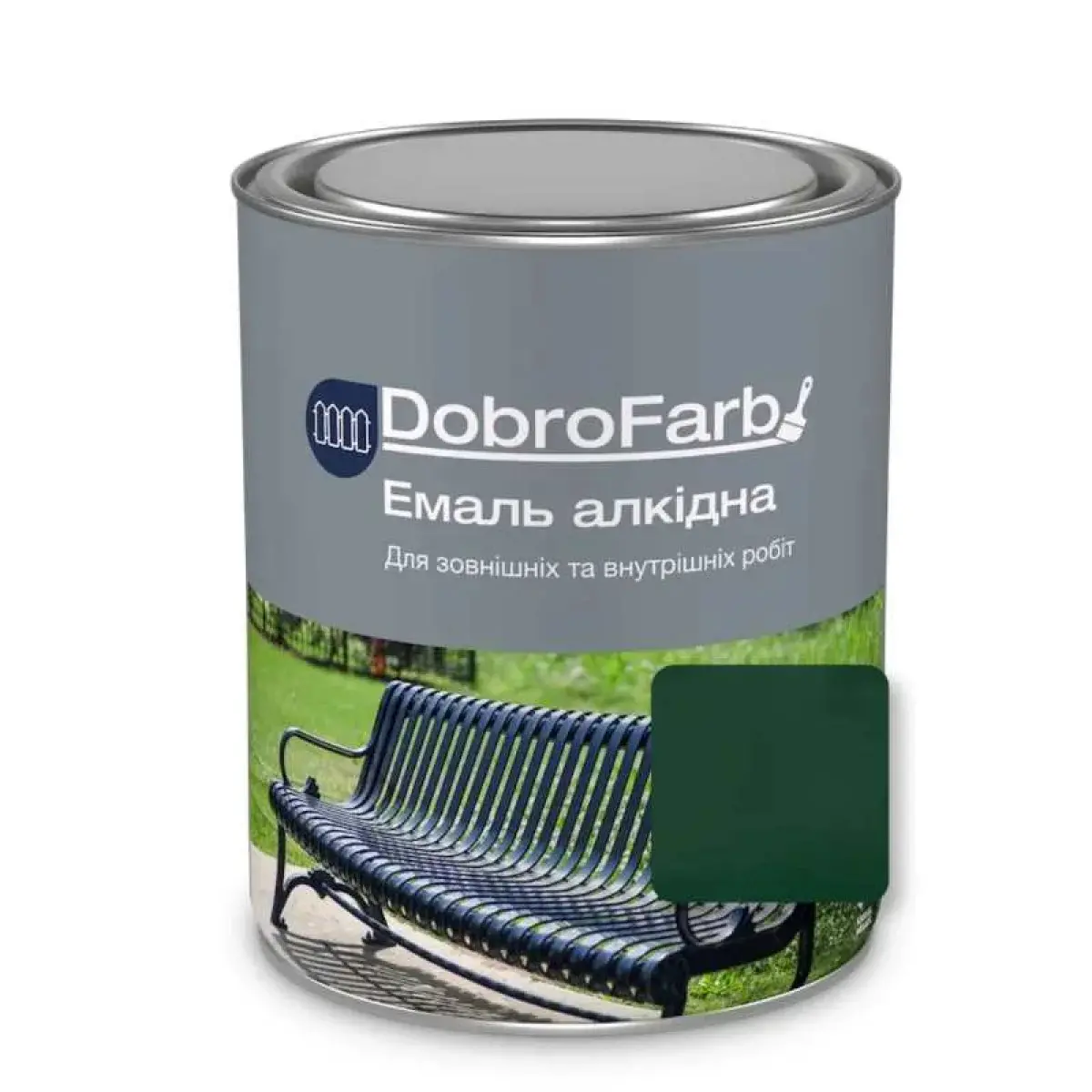 Email alchidic DobroFarb verde-inchis 0,8 kg