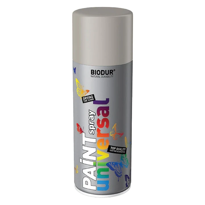 Spray vopsea "Biodur" 9006 argintie 400ml