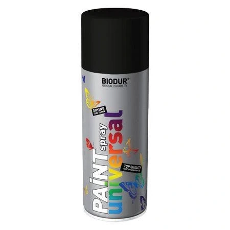 Spray vopsea "Biodur" 9005 negru mat 400ml