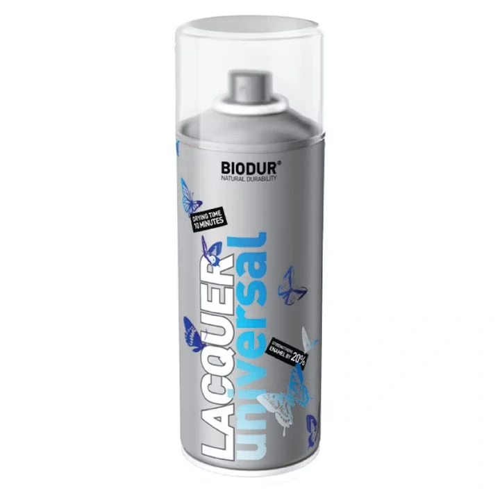 Spray lac "Biodur" universal incolor mat 400ml