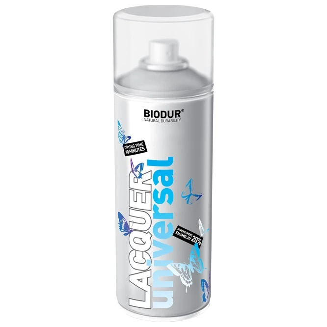 Spray lac "Biodur" universal incolor lucios 400ml