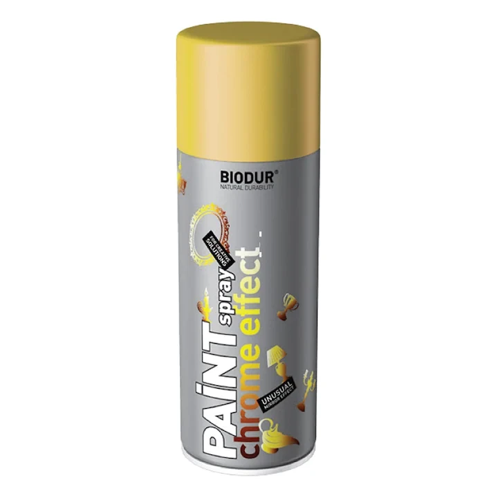 Spray vopsea "Biodur" "supercrom" aur 400ml