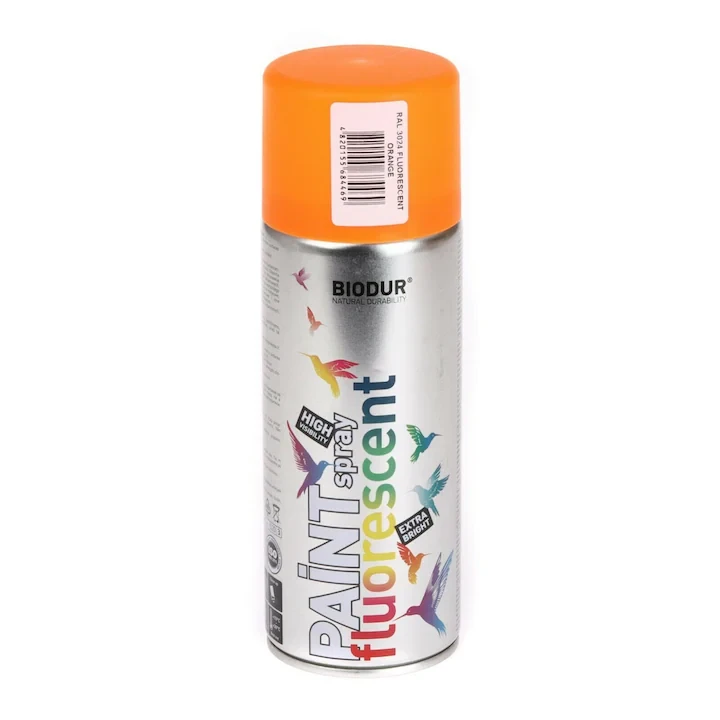 Spray vopsea "Biodur" fluorescenta 3024 oranj 400ml
